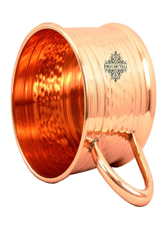 INDIAN ART VILLA Hammered Pure Copper Big Moscow Mule Mug Cup, Drinkware & Barware, Hotel Restaurant, 600 ML - Image 2